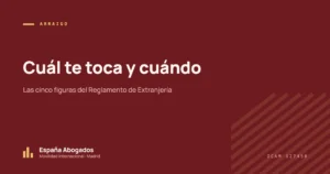 Cuál te toca y cuándo: Las cinco figuras del Reglamento de Extranjería