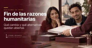 Fin de las razones humanitarias — España Abogados