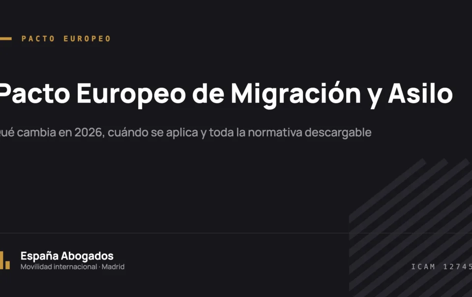 Pacto Europeo de Migración y Asilo: Qué cambia en 2026, cuándo se aplica y toda la normativa descargable