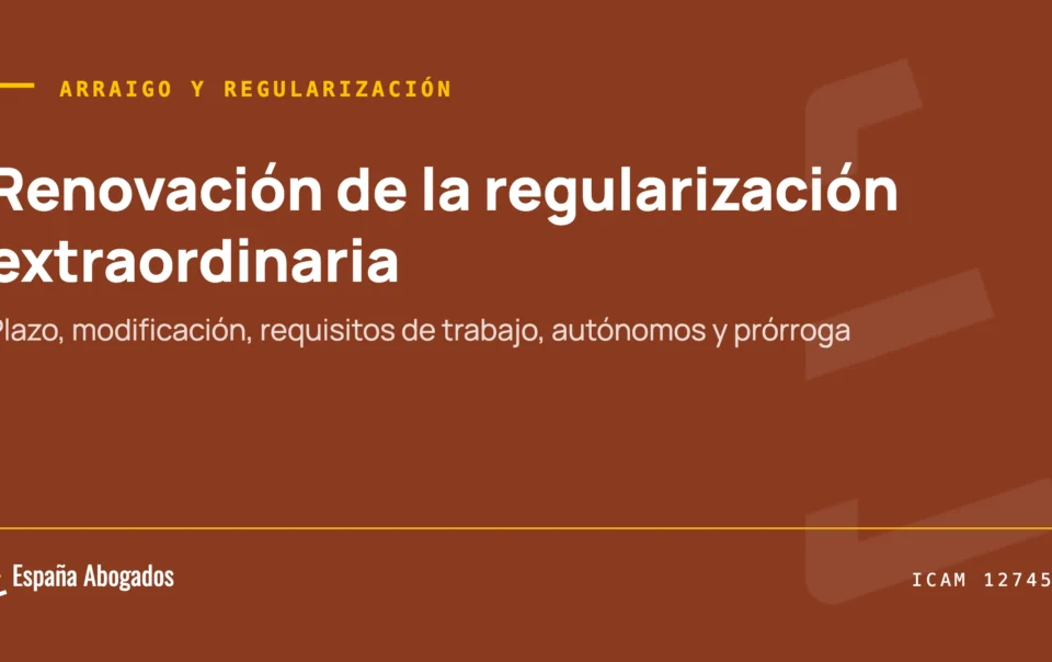 Qué hacer al terminar el año de la regularización extraordinaria: modificación o prórroga