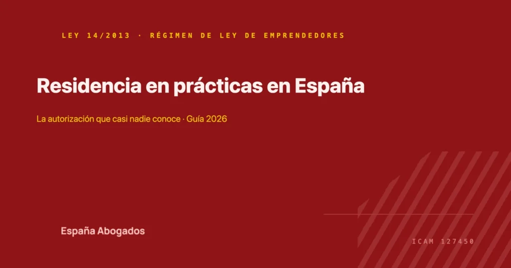 Portada de España Abogados: Residencia para prácticas