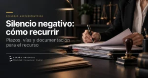Silencio negativo: cómo recurrir — España Abogados