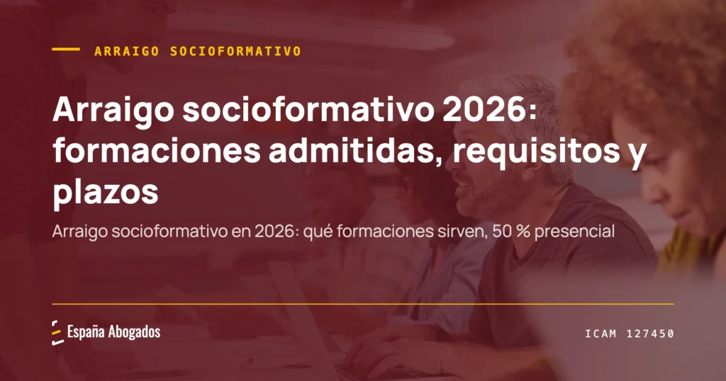 Portada de España Abogados: Arraigo socioformativo