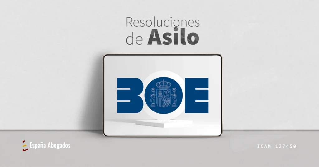 Resoluciones de asilo notificadas en el BOE: todas las publicaciones desde 2020