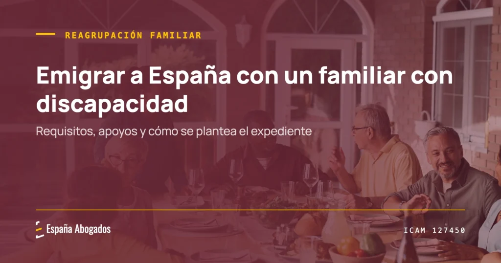 Portada de España Abogados: Emigrar a España con un familiar con discapacidad