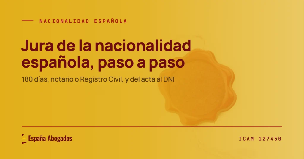 Portada de España Abogados: Jura de la nacionalidad española, paso a paso